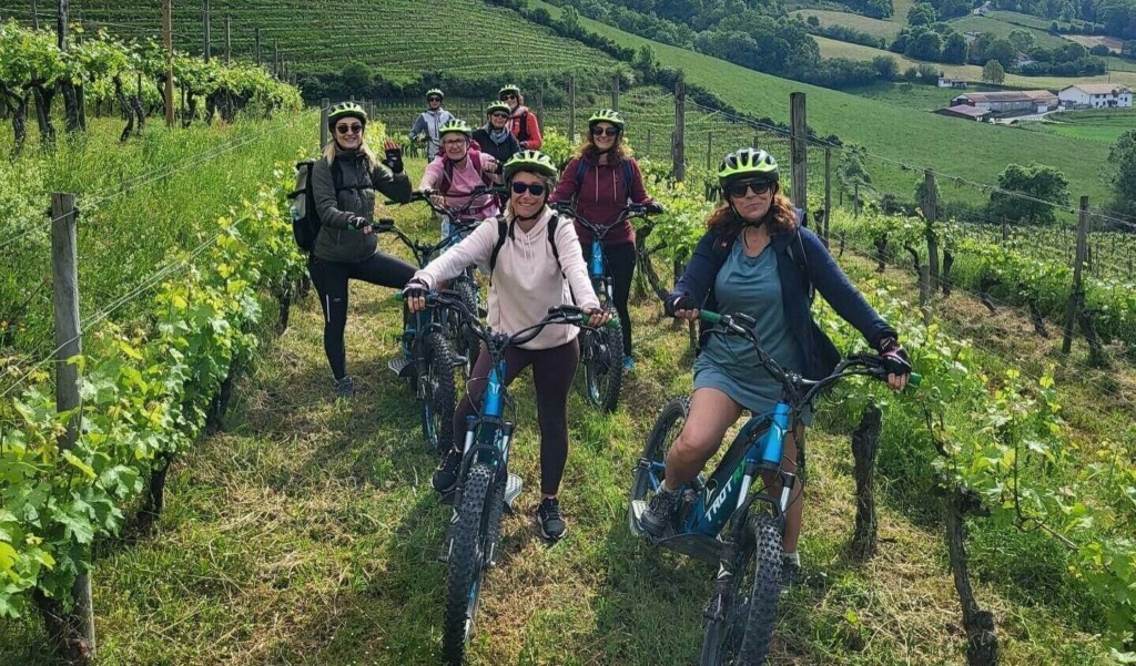 trottinette dans les vignes