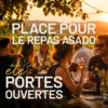 place pour le repas de la Journée Portes Ouvertes d’été